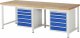 Werkbank höhenverstellbar 8171A1 | B2500xT900xH840-1040mm | 10xSchublade-VA Werkbank höhenverstellbar 8171A1 | B2500xT900xH840-1040mm | 10xSchublade-VA