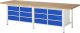 Werkbank höhenverstellbar 8473A2 | B3000xT900xH840-1040mm | 12xSchublade-TA Werkbank höhenverstellbar 8473A2 | B3000xT900xH840-1040mm | 12xSchublade-TA