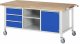 Fahrbare Werkbank 8563 | B2000xT900xH880-1080mm | 3xSchublade-TA | 1xTür Fahrbare Werkbank 8563 | B2000xT900xH880-1080mm | 3xSchublade-TA | 1xTür