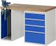 Werkbank 7510A2 | B1250xT700xH890mm | 4xSchublade-TA | 1xSSKL Werkbank 7510A2 | B1250xT700xH890mm | 4xSchublade-TA | 1xSSKL