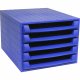 Exacompta Schubladenbox Forever 221101D A4+ 5Schübe offen kobaltbl. Exacompta Schubladenbox Forever 221101D A4+ 5Schübe offen kobaltbl.