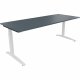 Schreibtisch Kufe Einzels. Quadrat B2000xT800xH650-850 ws/Lavagrau Schreibtisch Kufe Einzels. Quadrat B2000xT800xH650-850 ws/Lavagrau
