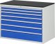 Schubladenschrank XXL5.0 | B1145xT650xH820mm | M-Top-22mm | 7xSchublade-TA Schubladenschrank XXL5.0 | B1145xT650xH820mm | M-Top-22mm | 7xSchublade-TA