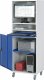 Computer-Schrank 65 mit Monitorgehäuse T520mm | B65 xT520xH1895mm | mobil Computer-Schrank 65 mit Monitorgehäuse T520mm | B65 xT520xH1895mm | mobil