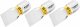 HAZET Bit 2208N-11/3 ∙ 1/4 Zoll (6,3 mm) Sechskant massiv ∙ Schlitz Profil ∙ 3-teilig ∙ SW 1,2 x 8 mm