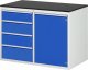 Schubladenschrank LL5.21.12 | B1145xT650xH820mm | M-Top-22mm | 4xSchublade-TA,1xTür Schubladenschrank LL5.21.12 | B1145xT650xH820mm | M-Top-22mm | 4xSchublade-TA,1xTür