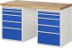 Werkbank 7511A3 | B1500xT700xH890mm | 10xSchublade-TA Werkbank 7511A3 | B1500xT700xH890mm | 10xSchublade-TA