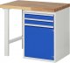 Werkbank 7503A1 | B1000xT700xH890mm | 2xSchublade-TA | 1xTür Werkbank 7503A1 | B1000xT700xH890mm | 2xSchublade-TA | 1xTür