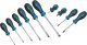 HAZET Schraubendreher Satz HEXAnamic® 802/10 ∙ Schlitz Profil | Kreuzschlitz Profil PH ∙ 10-teilig ∙ 0,6 x 3,5 – 1,6 x 10 ∙ PH1 –