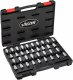 VIGOR Schraubendreher-Einsatz Satz ∙ V2496 ∙ 1/2 Zoll (12,5 mm) Vierkant hohl ∙ Innen TORX® Profil | Innen Keilprofil Ribe-CV | In