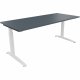 Schreibtisch Kufe Einzels. Quadrat B1800xT800xH650-850 ws/Lavagrau Schreibtisch Kufe Einzels. Quadrat B1800xT800xH650-850 ws/Lavagrau
