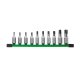 TX Bit-Steckschl.-Einsatz 3/8" Set (10)