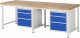 Werkbank höhenverstellbar 8159A1 | B2500xT900xH840-1040mm | 6xSchublade-VA Werkbank höhenverstellbar 8159A1 | B2500xT900xH840-1040mm | 6xSchublade-VA