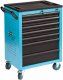 HAZET Werkstattwagen Assistent 178N-7 ∙ einzeln 178N-7 ∙ L x B x H: 781 mm x 498 mm x 1039 mm ∙ Schubladen | flach: 5× 80 x 527 x