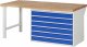 Werkbank 7716A1 | B2000xT900xH890mm | 6xSchublade-VA Werkbank 7716A1 | B2000xT900xH890mm | 6xSchublade-VA