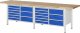 Werkbank höhenverstellbar 8479A2 | B3000xT700xH840-1040mm | 18xSchublade-TA Werkbank höhenverstellbar 8479A2 | B3000xT700xH840-1040mm | 18xSchublade-TA