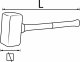 VIGOR Gummihammer 2,5 kg ∙ V2235 ∙ Länge: 490 mm VIGOR Gummihammer 2,5 kg ∙ V2235 ∙ Länge: 490 mm