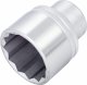 HAZET Steckschlüsseleinsatz 1000Z-50 ∙ 3/4 Zoll (20 mm) Vierkant hohl ∙ Außen Doppelsechskant Profil ∙ SW 50 mm