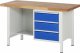 Werkbank höhenverstellbar 8452A2 | B1500xT700xH840-1040mm | 3xSchublade-VA Werkbank höhenverstellbar 8452A2 | B1500xT700xH840-1040mm | 3xSchublade-VA