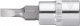 VIGOR Schlitzprofil Schraubendreher-Einsatz ∙ V2429N ∙ 1/4 Zoll (6,3 mm) Vierkant hohl ∙ Schlitz Profil ∙ SW 1,2 x 7 mm