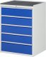 Schubladenschrank XL7.5 | B770xT650xH1035mm | MT-Top-25mm | 5xSchublade-TA Schubladenschrank XL7.5 | B770xT650xH1035mm | MT-Top-25mm | 5xSchublade-TA