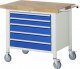 Fahrbare Werkbank 8271 | B1000xT700xH880-1080mm | 5xSchublade-VA Fahrbare Werkbank 8271 | B1000xT700xH880-1080mm | 5xSchublade-VA