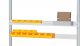 Halteschiene Serie E | B1200xT25xH80mm | RAL7035 Halteschiene Serie E | B1200xT25xH80mm | RAL7035