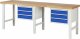 Werkbank höhenverstellbar 7127A1 | B2500xT700xH790-1140mm | 6xSchublade-TA Werkbank höhenverstellbar 7127A1 | B2500xT700xH790-1140mm | 6xSchublade-TA