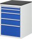 Schubladenschrank L5.2 | B580xT650xH820mm | M-Top-22mm | 5xSchublade-VA Schubladenschrank L5.2 | B580xT650xH820mm | M-Top-22mm | 5xSchublade-VA