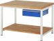 Werkbank höhenverstellbar 8001A7 | B1250xT900xH840-1040mm | 1xSchublade-TA