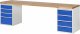 Werkbank 7820A3 | B3000xT900xH840mm | 8xSchublade-VA