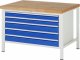 Werkbank höhenverstellbar 8371A2 | B1250xT900xH840-1040mm | 5xSchublade-TA Werkbank höhenverstellbar 8371A2 | B1250xT900xH840-1040mm | 5xSchublade-TA