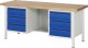 Werkbank 8554I2 | B2000xT700xH840-1040mm | 6xSchublade-TA
