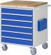 Montagewagen XL5.16 | B770xT650xH975mm | 6xSchublade-TA | B-Top-25mm