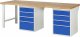Werkbank 7510A8 | B2500xT900xH890mm | 8xSchublade-TA Werkbank 7510A8 | B2500xT900xH890mm | 8xSchublade-TA