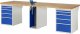 Werkbank 7511A0 | B3000xT900xH840mm | 10xSchublade-VA | 1xSSKL Werkbank 7511A0 | B3000xT900xH840mm | 10xSchublade-VA | 1xSSKL