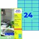 Avery Zweckform Universaletikett 3449 70x37mm blau 2.400 St./Pack. Avery Zweckform Universaletikett 3449 70x37mm blau 2.400 St./Pack.