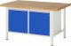 Werkbank höhenverstellbar 8465A2 | B1500xT900xH840-1040mm | 2xTür Werkbank höhenverstellbar 8465A2 | B1500xT900xH840-1040mm | 2xTür
