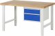 Werkbank höhenverstellbar 7123A1 | B1500xT900xH790-1140mm | 2xSchublade-TA Werkbank höhenverstellbar 7123A1 | B1500xT900xH790-1140mm | 2xSchublade-TA
