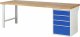 Werkbank 7510A1 | B2500xT900xH890mm | 4xSchublade-VA Werkbank 7510A1 | B2500xT900xH890mm | 4xSchublade-VA