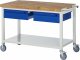 Fahrbare Werkbank 8002I6 | B1250xT700xH880mm | Ablageboden Metall | 2xSchublade-TA Fahrbare Werkbank 8002I6 | B1250xT700xH880mm | Ablageboden Metall | 2xSchublade-TA
