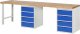 Werkbank 7509A8 | B3000xT700xH890mm | 8xSchublade-VA