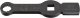 HAZET Schlag-Ringschlüssel ∙ mit 2 Schlagflächen 4937-21 ∙ 3/4 Zoll (20 mm) Vierkant hohl ∙ Außen Doppelsechskant Profil ∙ SW 21