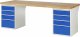 Werkbank 7510A3 | B2500xT900xH840mm | 8xSchublade-TA