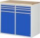Schubladenschrank LL7.13.13 | B1145xT650xH1035mm | B-Top-25mm,6xSchublade-TA,2xTür