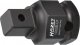 HAZET Schlag- | Maschinenschrauber Adapter 1003S-07 ∙ 24 mm Außen-Sechskant ∙ 1/2 Zoll (12,5 mm) Vierkant massiv ∙ Länge: 44 mm