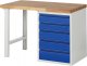 Werkbank 7513I1 | B1250xT700xH890mm | 5xSchublade-TA