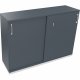 Schiebetürenschrank 3OH B1600xT442xH1133mm ws/Lavagrau Schiebetürenschrank 3OH B1600xT442xH1133mm ws/Lavagrau