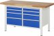 Werkbank höhenverstellbar 8478A2 | B1500xT700xH840-1040mm | 8xSchublade-TA Werkbank höhenverstellbar 8478A2 | B1500xT700xH840-1040mm | 8xSchublade-TA