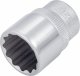 HAZET Steckschlüsseleinsatz 880AZ-5/8 ∙ 3/8 Zoll (10 mm) Vierkant hohl ∙ Außen Doppelsechskant-Tractionsprofil ∙ SW 5⁄8″